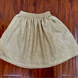 Ruby & Bloom | Shimmering gold textured skirt | Girls XS (5/6) | Gold